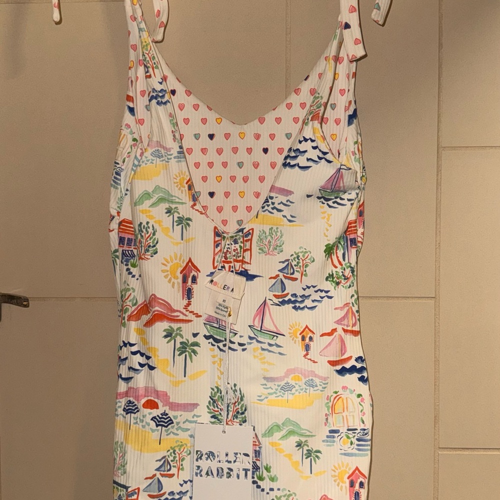 NWT Roller Rabbit Reversible Swimsuit XS Womens